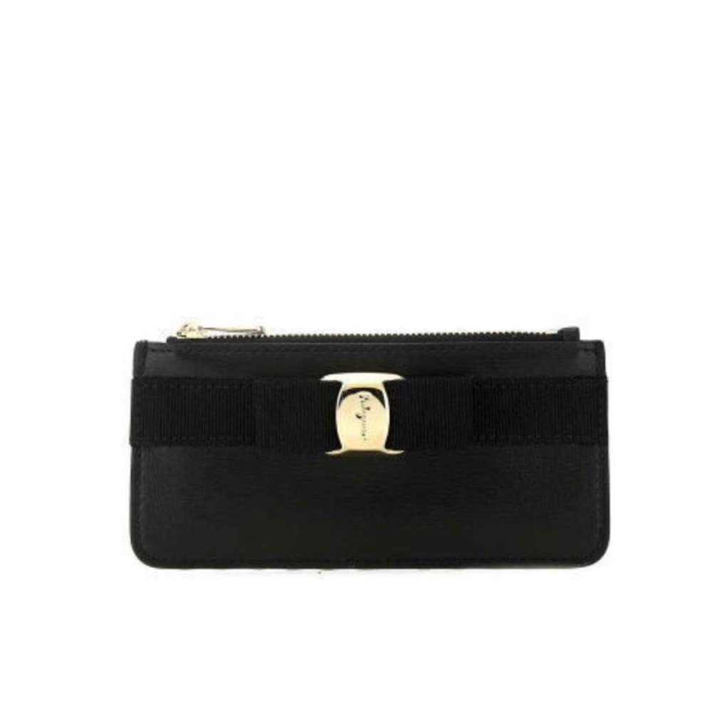 Salvatore Ferragamo Vara Bow Detailed Card Holder